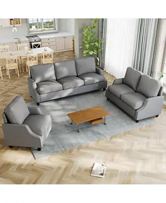 Top Rated 3-Piece Modern Living Room Sofa Set
