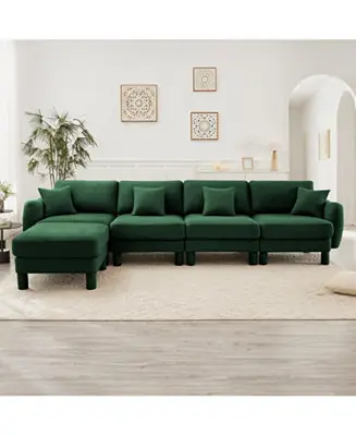 Streamdale Boucle Convertible Sectional Sofa with Ottoman Editor’s Pick
