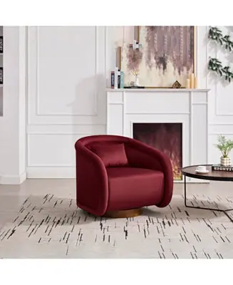 Velvet Swivel Accent Chair Fast Shipping