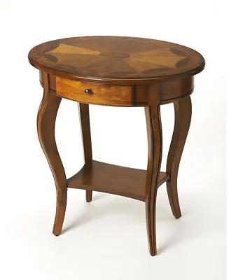 Butler Jeanette Burl Accent Table Secure Checkout