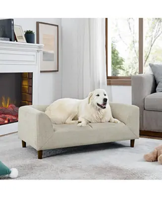 Top Rated Streamdale Modern Rectangular Pet Sofa with Backrest and Armrests for Medium and Large Dogs