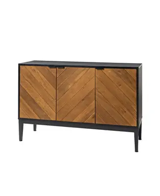 Buy Direct Baez Modern Storage Cabinet with Herringbone Patterns