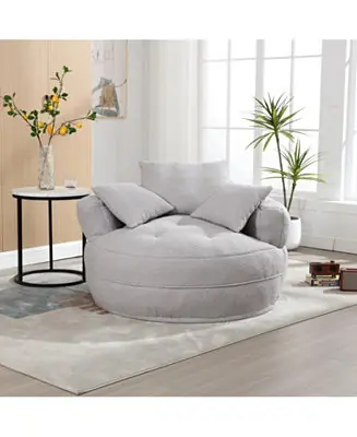 Streamdale Chenille Sleeper Sofa Chair - Modern Fluffy Lounge Seat Original