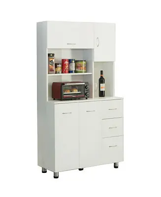 Modern Kitchen Pantry Storage Cabinet with Doors and Shelves