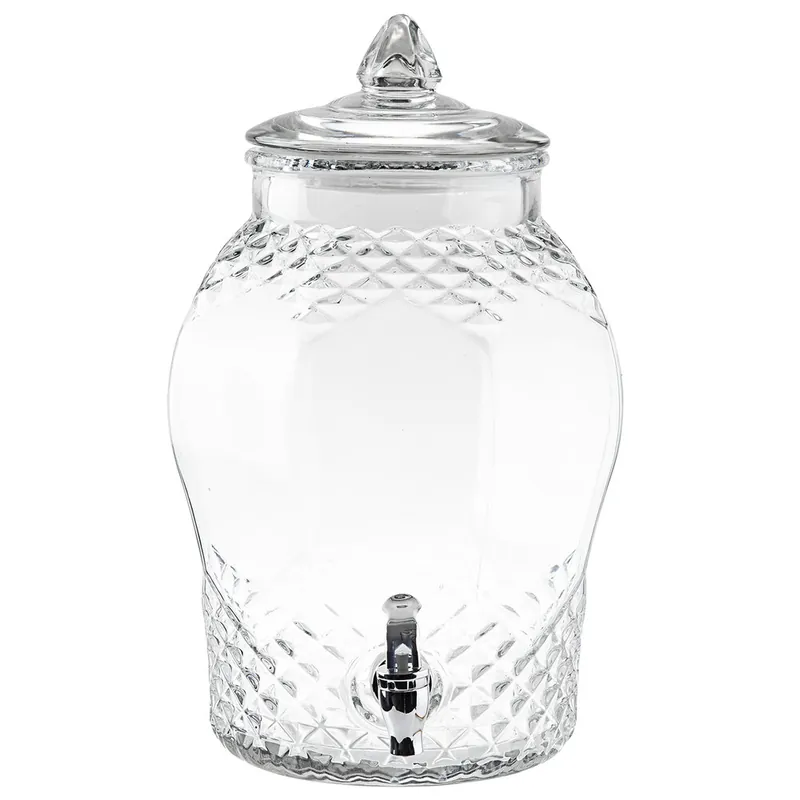Markdown TableCraft 10699 2 Gallon Decorative Glass Beverage Dispenser