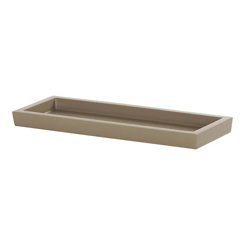 Flash Sale Cal-Mil 12 3/4" x 5" x 3/4" Taupe Rectangular Resin Condiment Display