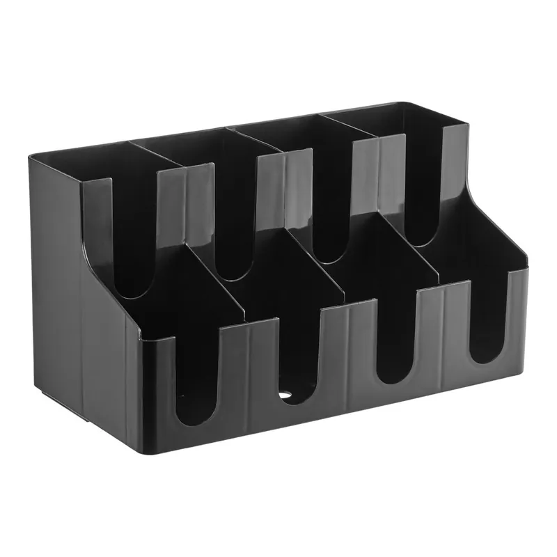 New Release Choice Black 8-Section Countertop Cup and Lid Organizer