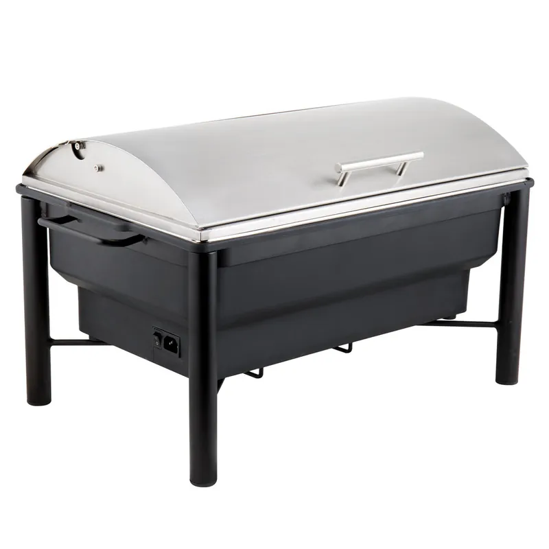 Luxury Wrought Iron Chafing Dish (w/ Roll Top Lid, 8 qt.)