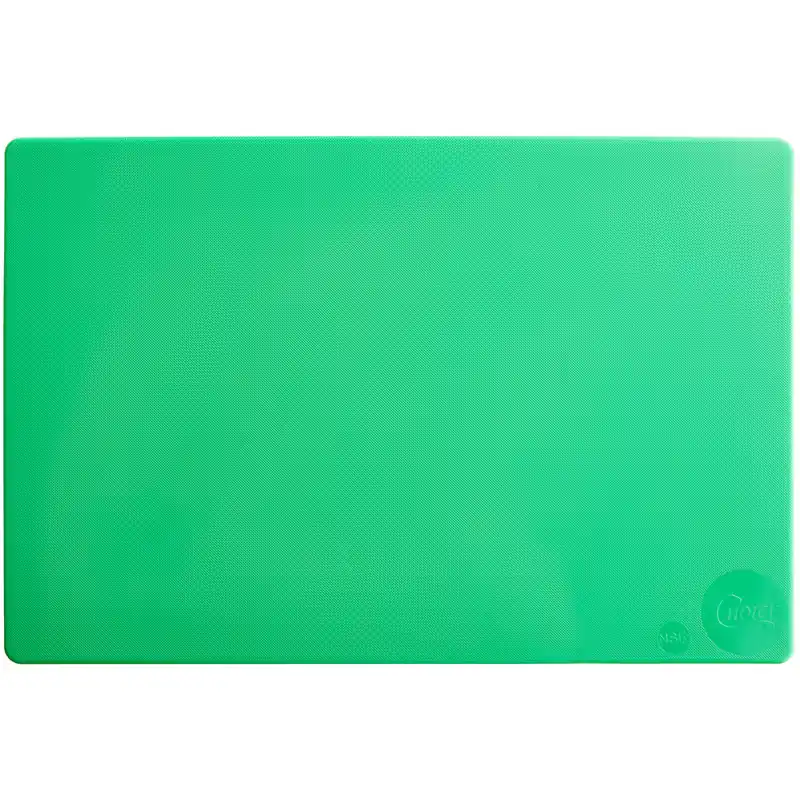Choice 18" x 12" x 1/2" Green Polyethylene Cutting Board Crafted