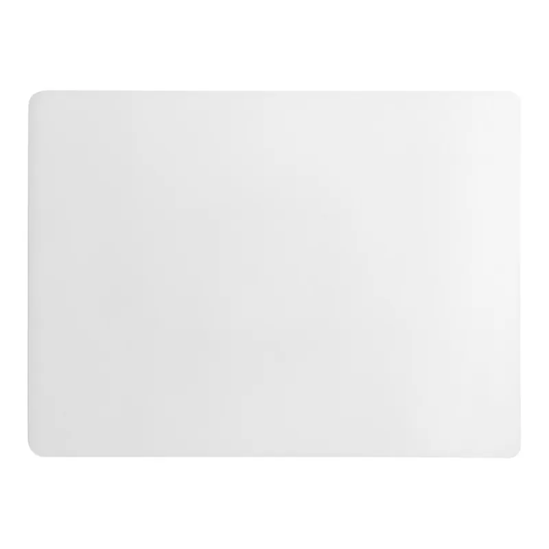 Choice 12" x 9" x 1/2" White Polyethylene Cutting Board Grab Now