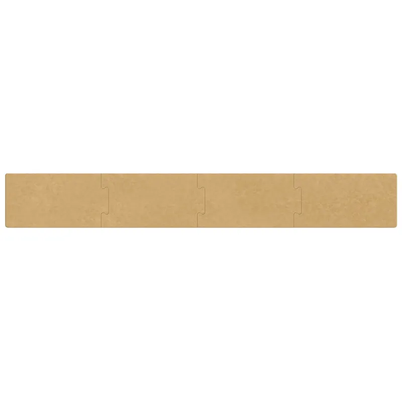 Epicurean 629-721001 PuzzleBoard 72" x 10" x 3/8" Natural Richlite Wood Fiber Cutting Board - 4/Set Premium