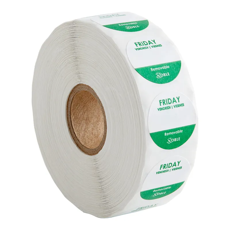 Noble Friday 1" Removable Day of the Week Label - 1,000/Roll Genuine