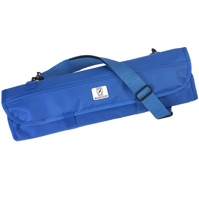 Mercer Culinary M30007BL Blue 8 Pocket Knife Roll Express Delivery
