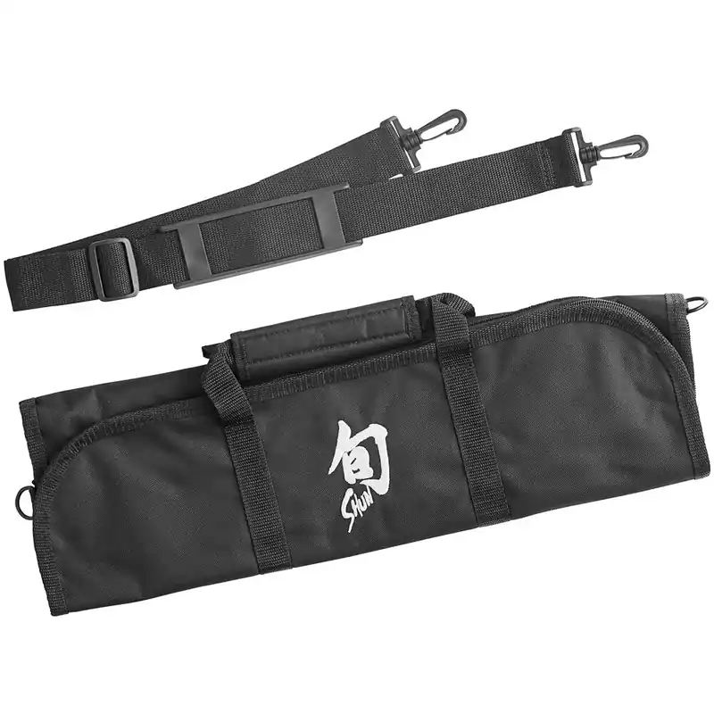 Certified Shun DM0880 Black 8 Pocket Knife Roll