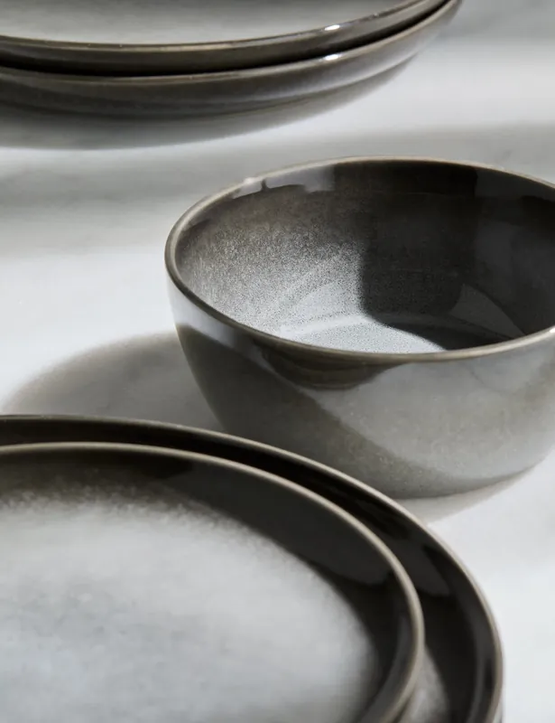 12 Piece Amberley Reactive Dinner Set Exclusive