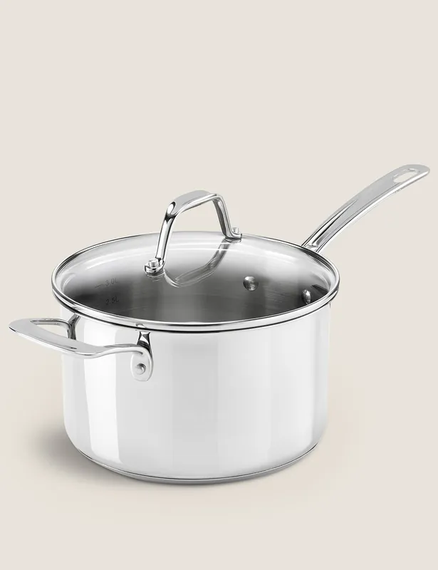 Buy Direct Stainless Steel 20cm Large Saucepan